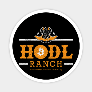 Hodl Ranch Bitcoin Cowboy Boots Magnet